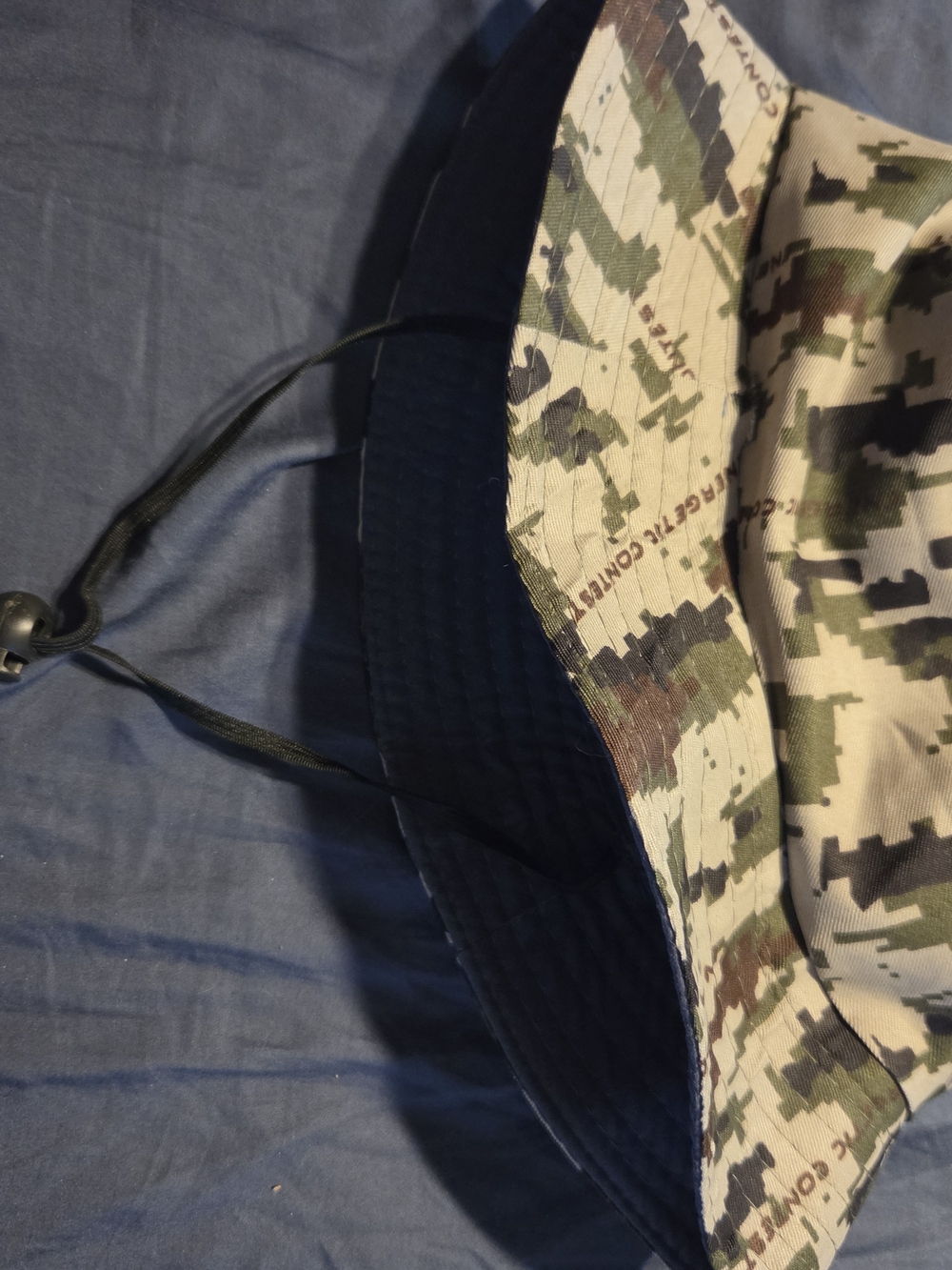 Unbranded Men's Reversible Camo Bucket Hat - Green/Black